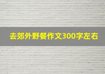 去郊外野餐作文300字左右