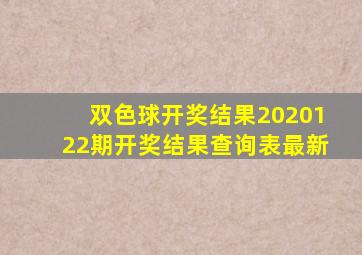 双色球开奖结果2020122期开奖结果查询表最新