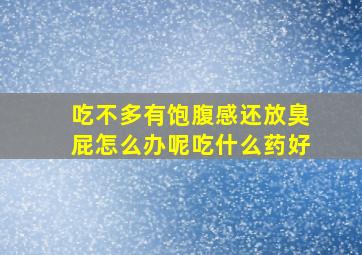 吃不多有饱腹感还放臭屁怎么办呢吃什么药好