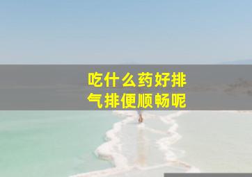 吃什么药好排气排便顺畅呢