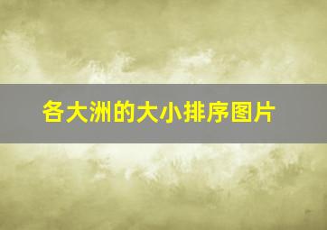 各大洲的大小排序图片