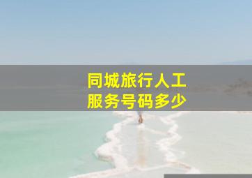 同城旅行人工服务号码多少