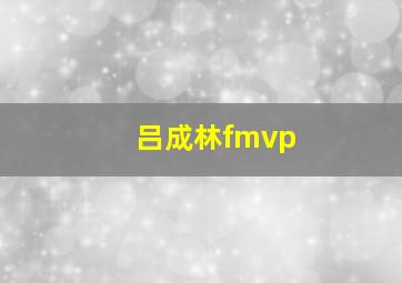 吕成林fmvp