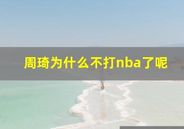 周琦为什么不打nba了呢