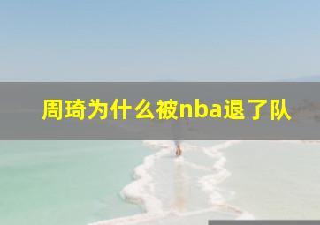 周琦为什么被nba退了队