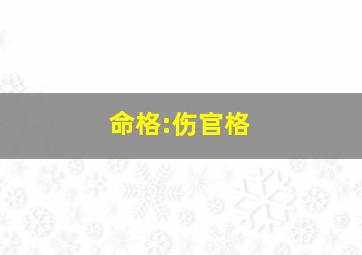 命格:伤官格