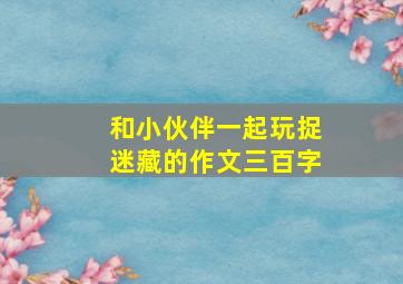 和小伙伴一起玩捉迷藏的作文三百字