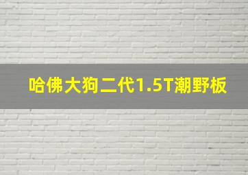 哈佛大狗二代1.5T潮野板