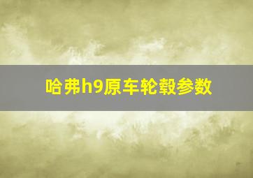 哈弗h9原车轮毂参数