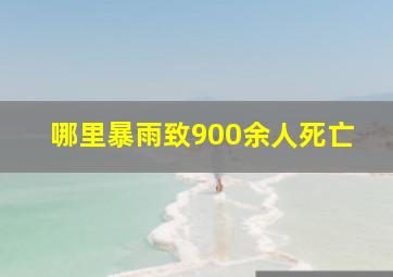 哪里暴雨致900余人死亡