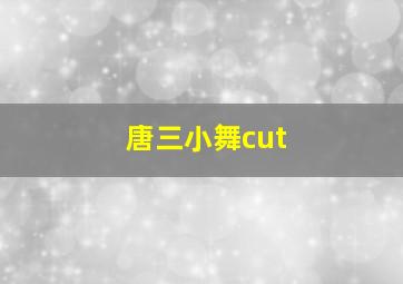 唐三小舞cut