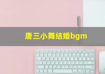 唐三小舞结婚bgm