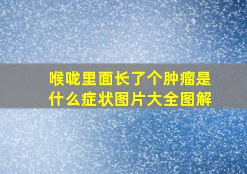 喉咙里面长了个肿瘤是什么症状图片大全图解