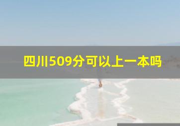 四川509分可以上一本吗