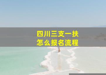 四川三支一扶怎么报名流程