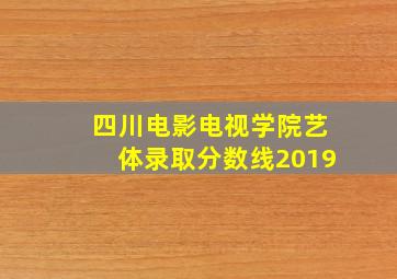 四川电影电视学院艺体录取分数线2019