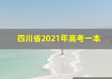 四川省2021年高考一本