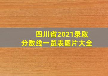 四川省2021录取分数线一览表图片大全