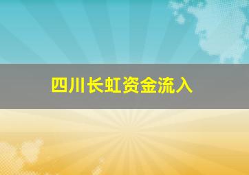 四川长虹资金流入