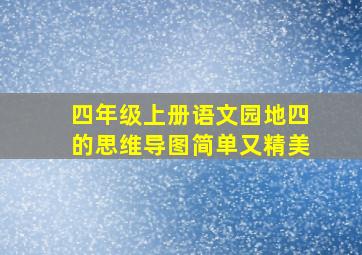 四年级上册语文园地四的思维导图简单又精美