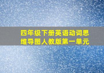 四年级下册英语动词思维导图人教版第一单元