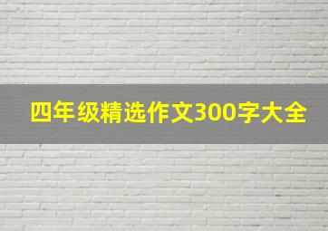 四年级精选作文300字大全