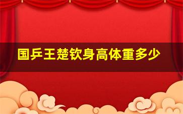 国乒王楚钦身高体重多少