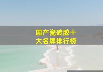 国产瓷砖胶十大名牌排行榜