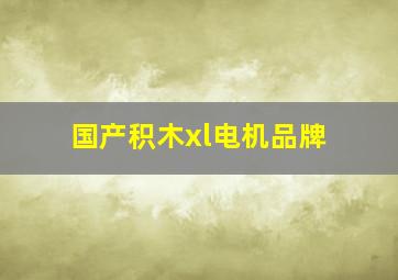 国产积木xl电机品牌