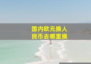 国内欧元换人民币去哪里换