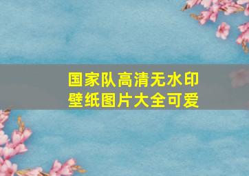 国家队高清无水印壁纸图片大全可爱