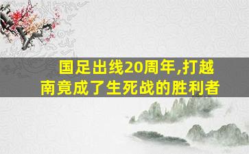 国足出线20周年,打越南竟成了生死战的胜利者