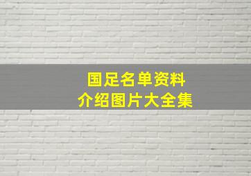 国足名单资料介绍图片大全集