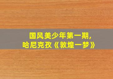 国风美少年第一期,哈尼克孜《敦煌一梦》