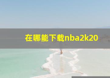 在哪能下载nba2k20