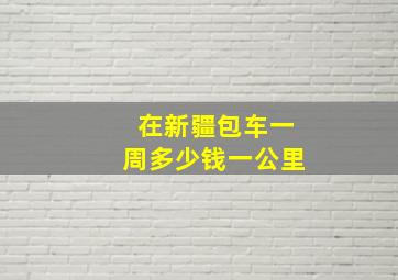 在新疆包车一周多少钱一公里