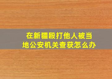 在新疆殴打他人被当地公安机关查获怎么办