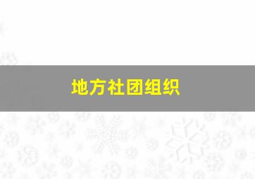 地方社团组织