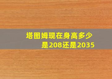 塔图姆现在身高多少是208还是2035