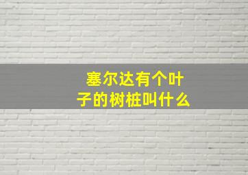 塞尔达有个叶子的树桩叫什么