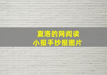 夏洛的网阅读小报手抄报图片