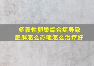 多囊性卵巢综合症导致肥胖怎么办呢怎么治疗好