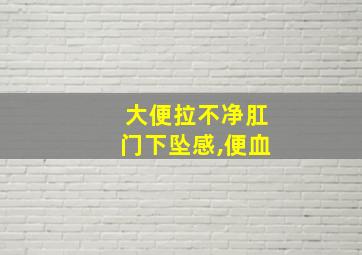 大便拉不净肛门下坠感,便血