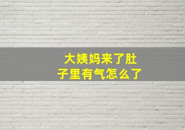 大姨妈来了肚子里有气怎么了