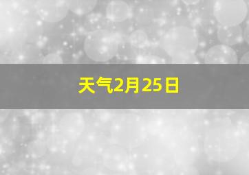 天气2月25日