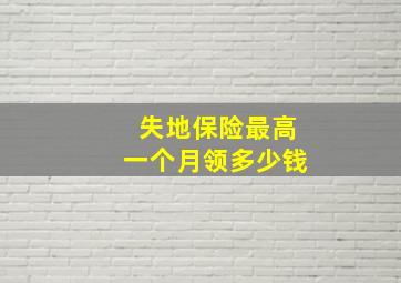 失地保险最高一个月领多少钱