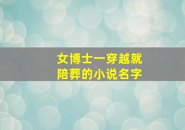 女博士一穿越就陪葬的小说名字