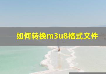 如何转换m3u8格式文件