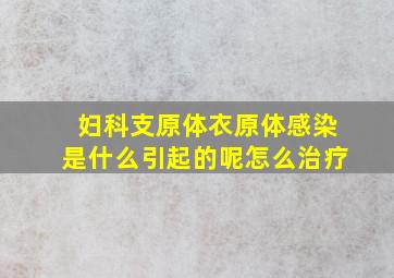 妇科支原体衣原体感染是什么引起的呢怎么治疗