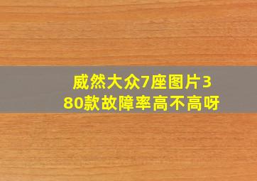 威然大众7座图片380款故障率高不高呀